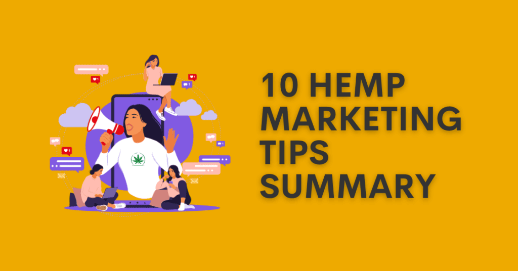 10 Hemp Marketing TIps Summary