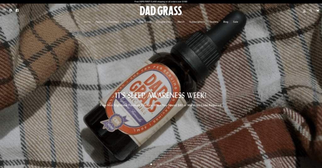 Dad Grass Cannabis Brand Example