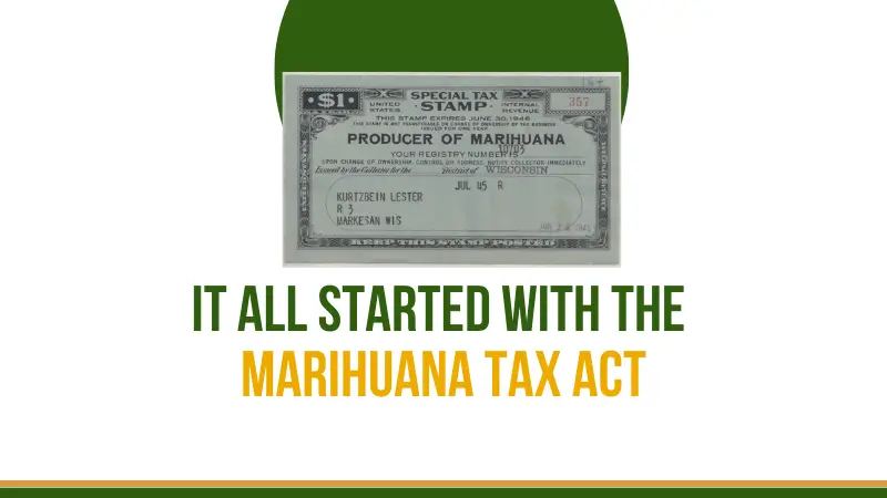 It all Started with the Marihuana Tax Act