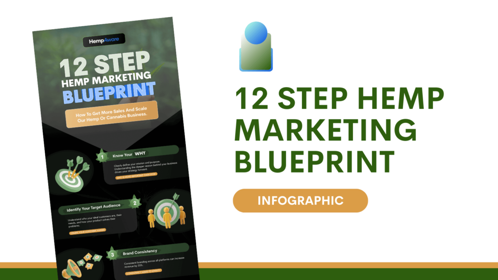 12 Step Hemp Marketing Blueprint Infographic